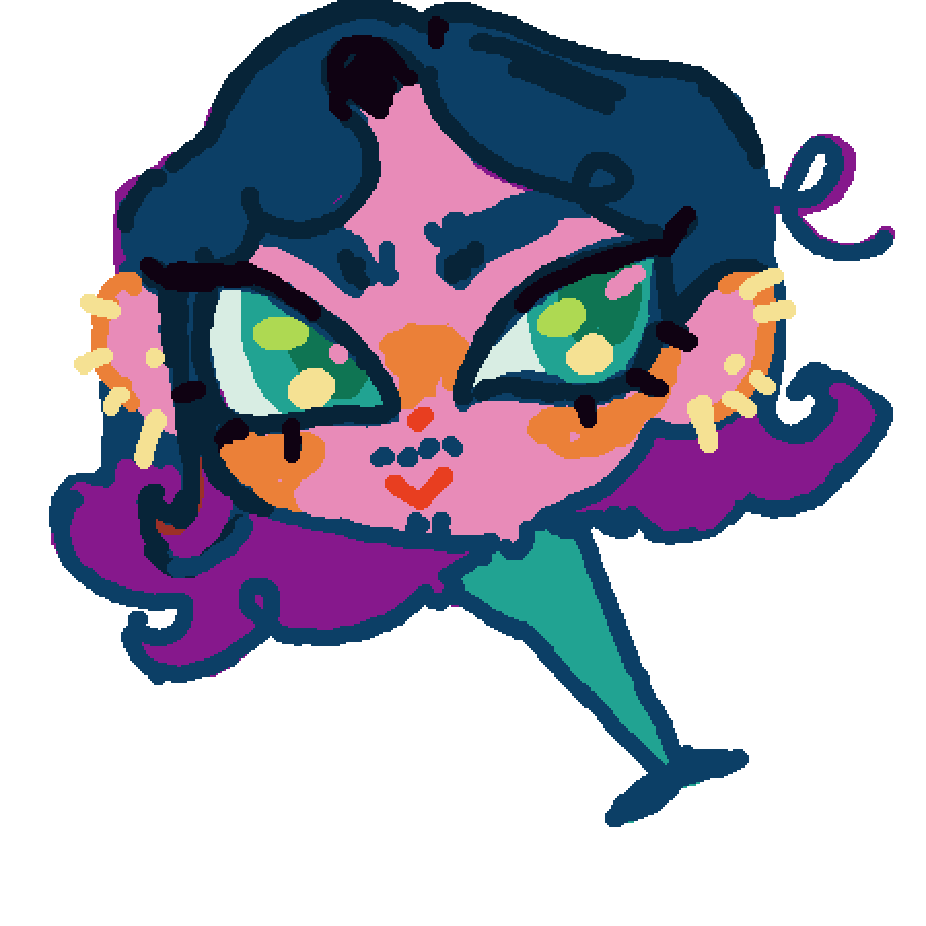 small pixel self portrait